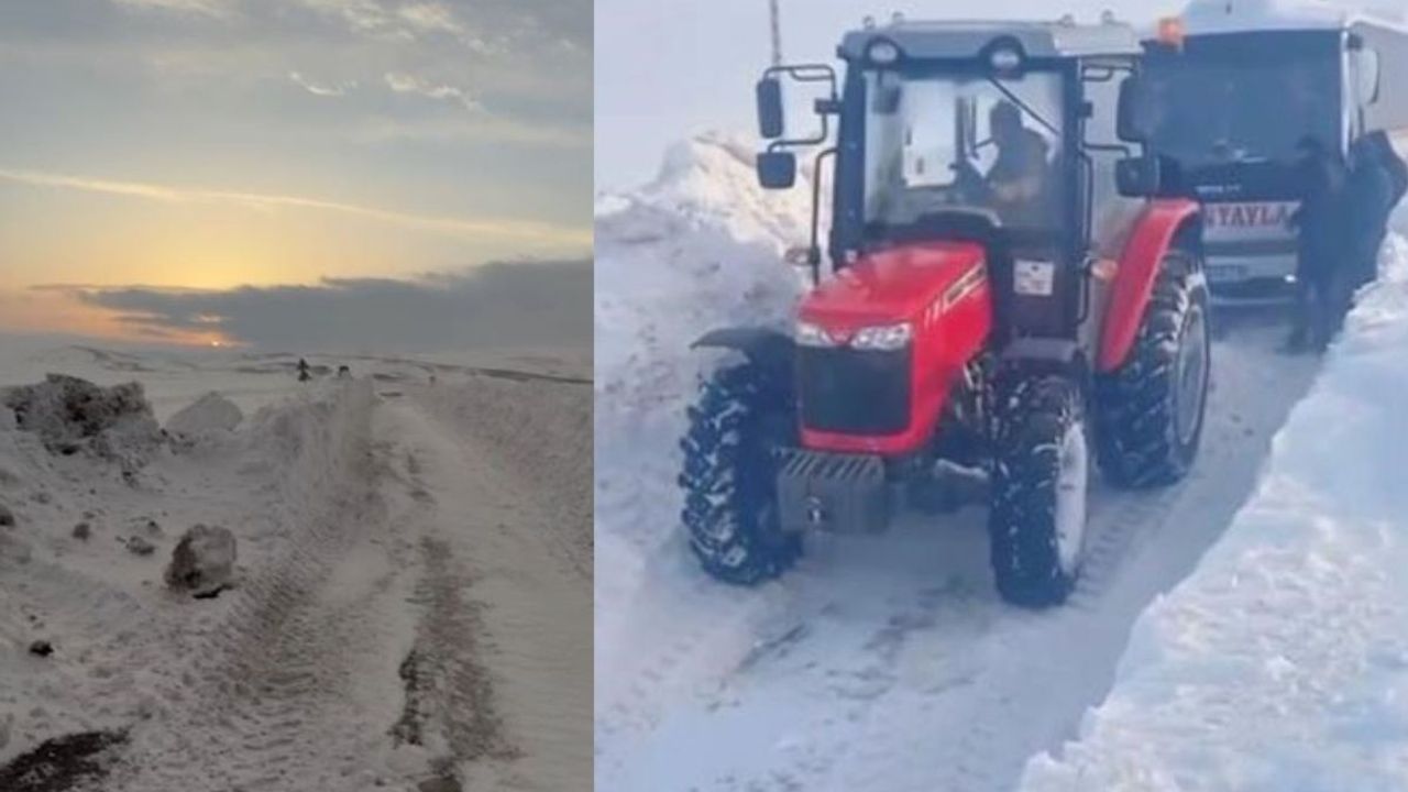 Sivas’ta yolcu midibüsü kara saplandı, mahsur kalanları muhtar kurtardı!