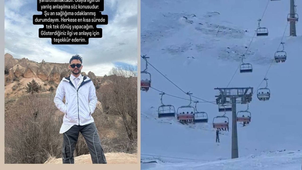 Erciyes’te Telesiyejden düşerek yaralanan genç konuştu: Paylaşımlar gerçeği yansıtmıyor