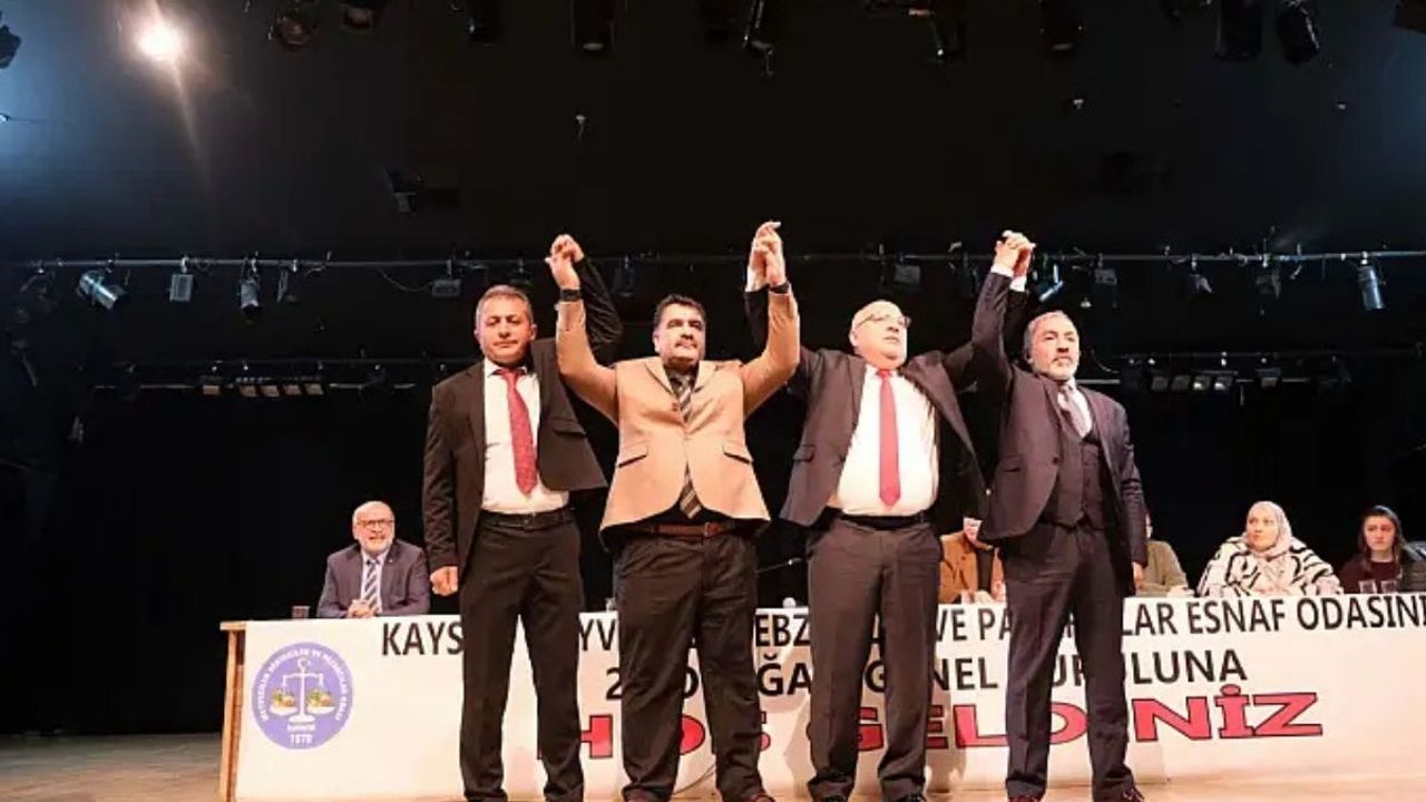 Kayseri’de pazarcılar odası seçimi sonuçlandı! Osman Akbıyık güven tazeledi!