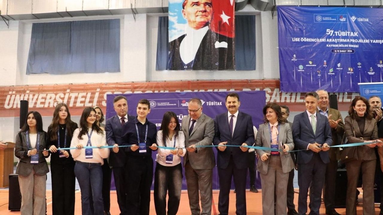 57. TÜBİTAK Lise projeleri Kayseri sergisi açıldı