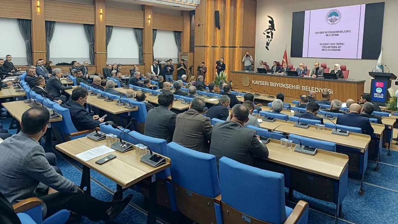 Kayseri Büyükşehir Belediyesi Şubat ayı Meclis toplantısı yapıldı: 30 madde karara bağlandı