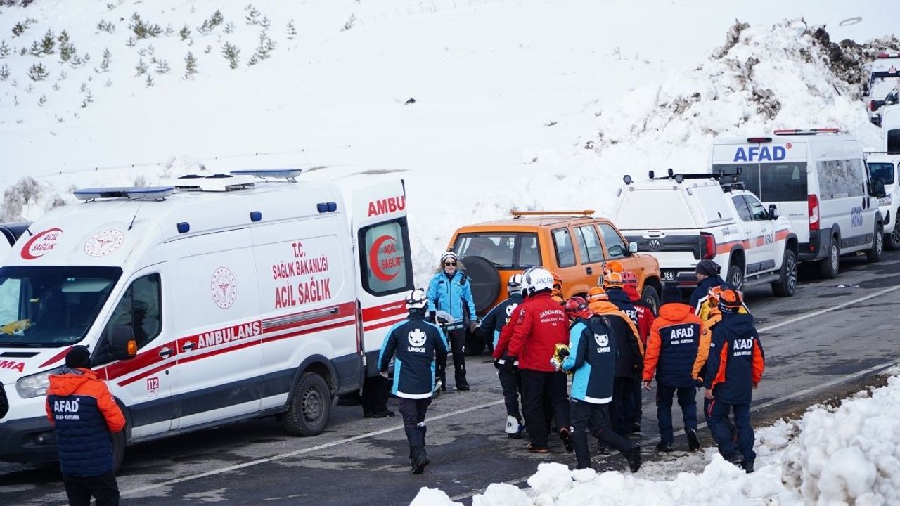 Erciyes Kayak Merkezi’nde ekipler çığ için seferber oldu