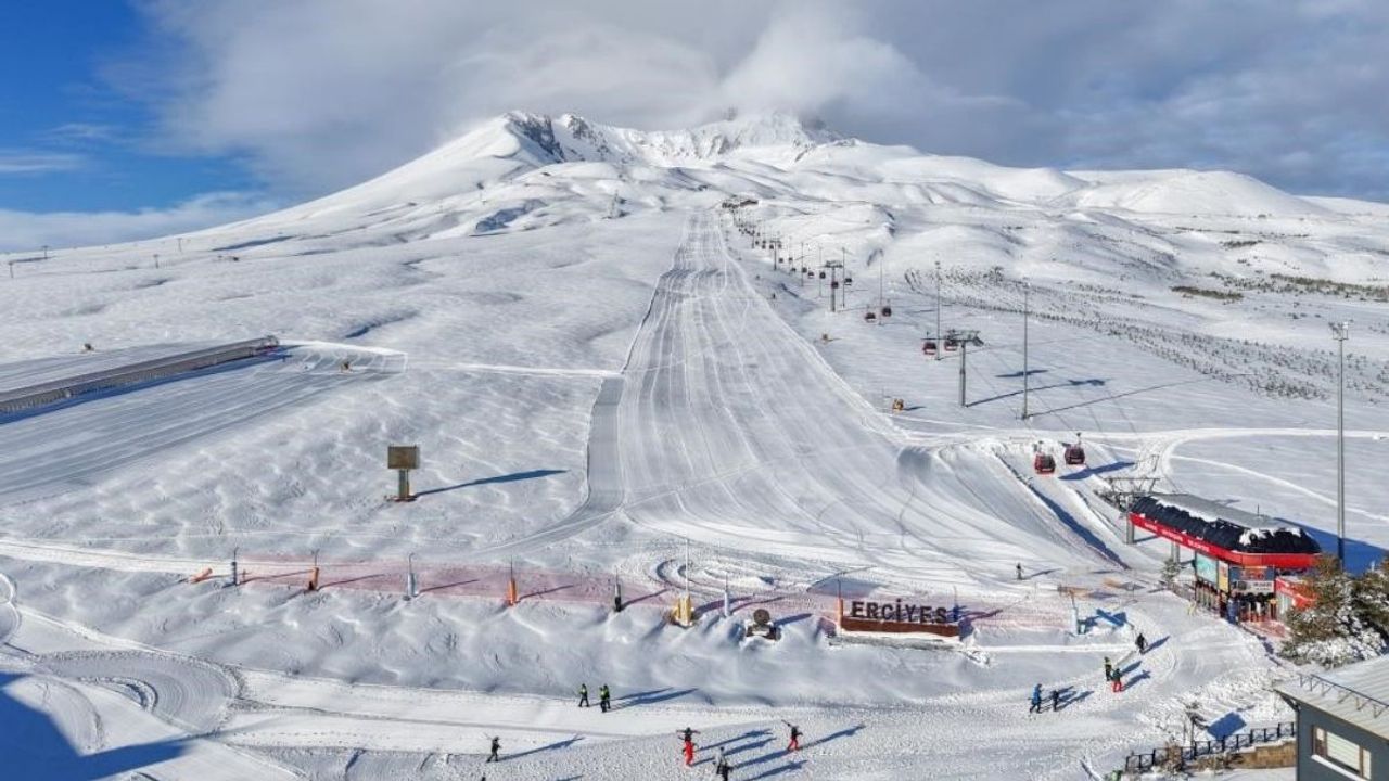 Erciyes'te kar yağışı etkili oldu: Erciyes’te hangi pistler açık