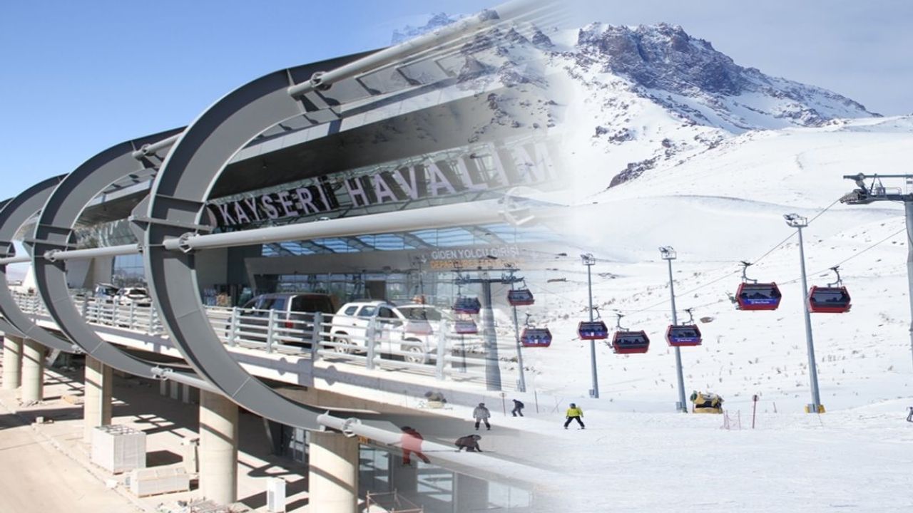 Erciyes rekor kırınca ulaşım patladı: Erkilet Havalimanı Ocak ayında 224 bin yolcu ağırladı