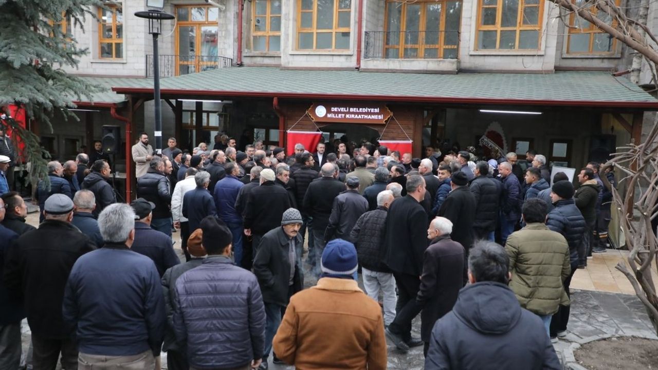 Kayseri'nin yeni Millet Kıraathanesi açıldı!