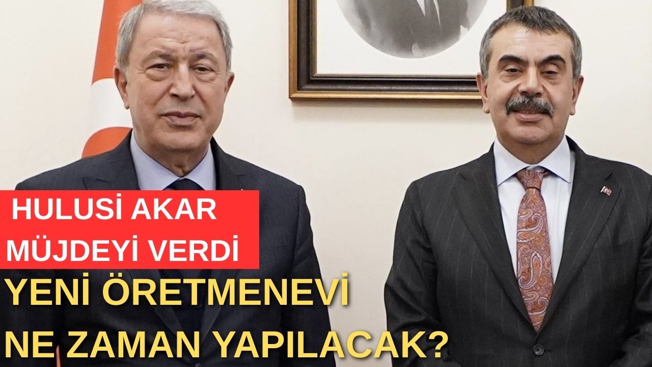 Hulusi Akar duyurdu: Kayseri’ye yeni öğretmenevi yapılacak