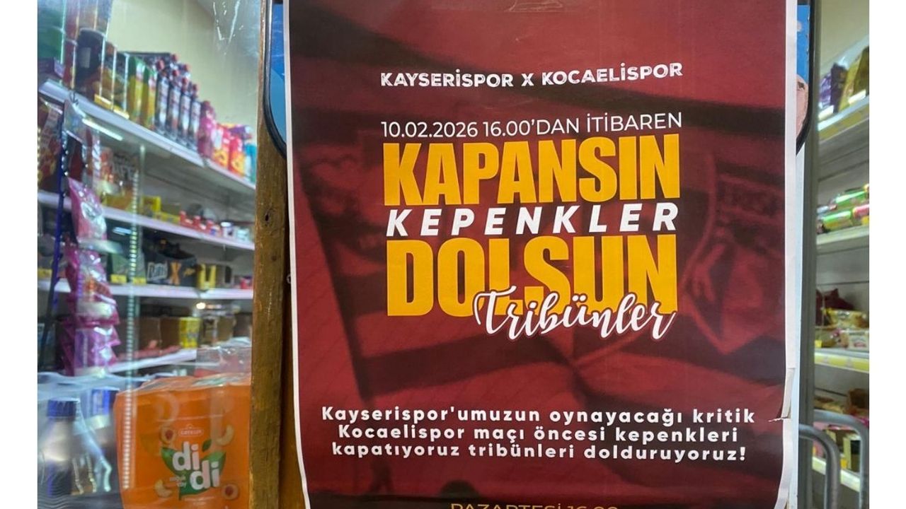 Kayseri esnafından Kayserispor’a tam destek ‘Kapansın kepenkler dolsun tribünler’