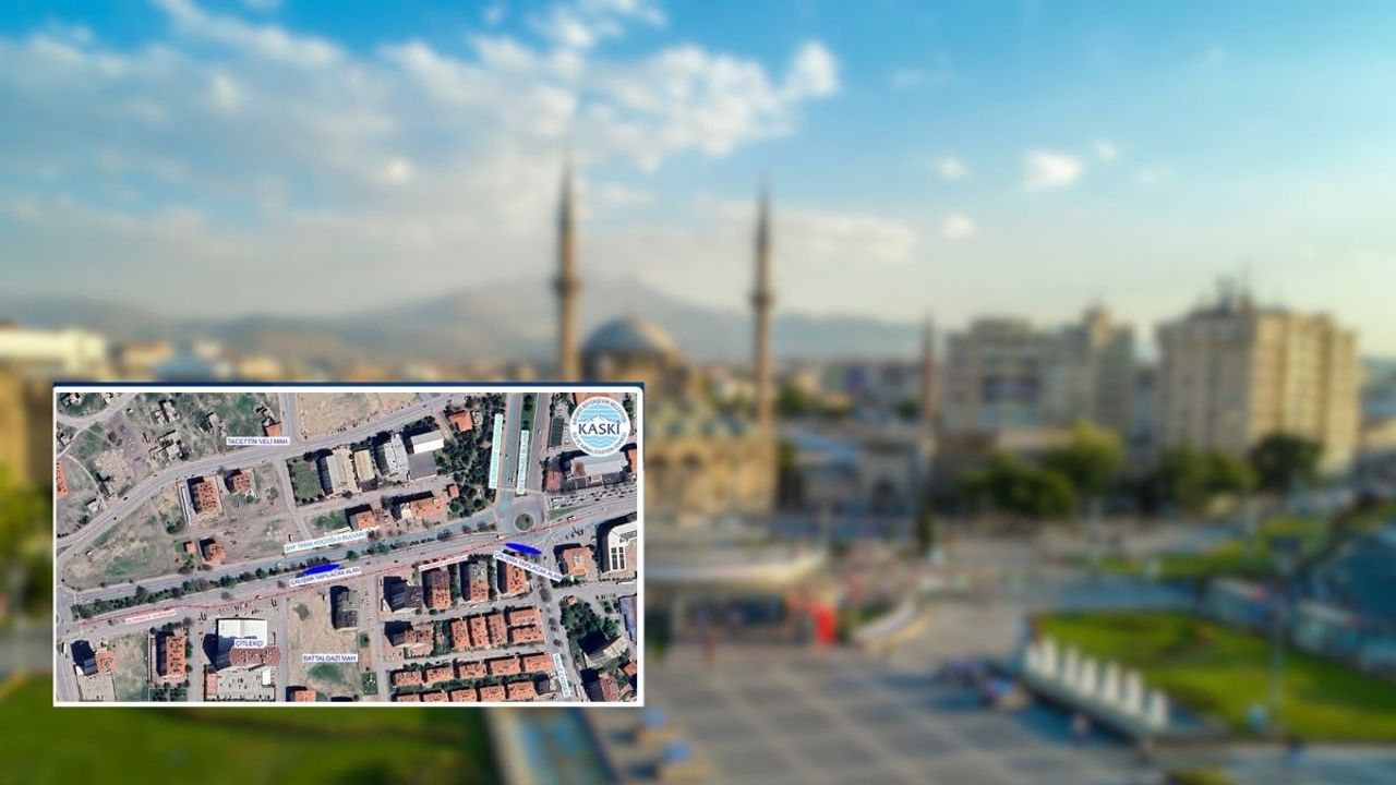 Kayseri'nin merkezinde o yol yarın 12 saat kapalı olacak