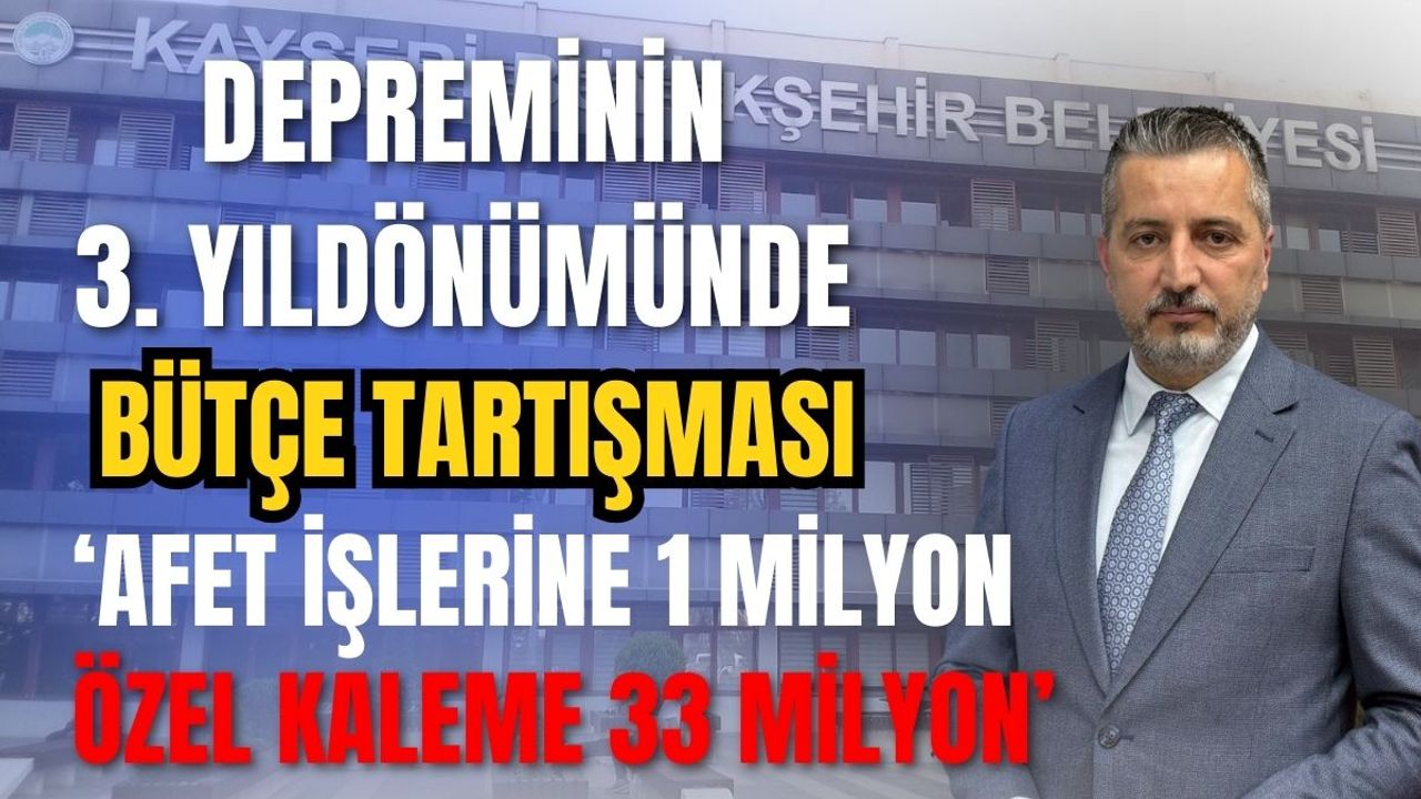 Bağımsız Meclis Üyesi Şahin Ülker, Deprem bütçesini eleştirdi