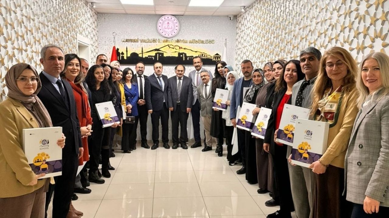 Kayseri’de 14 okul eTwinning etiketi aldı