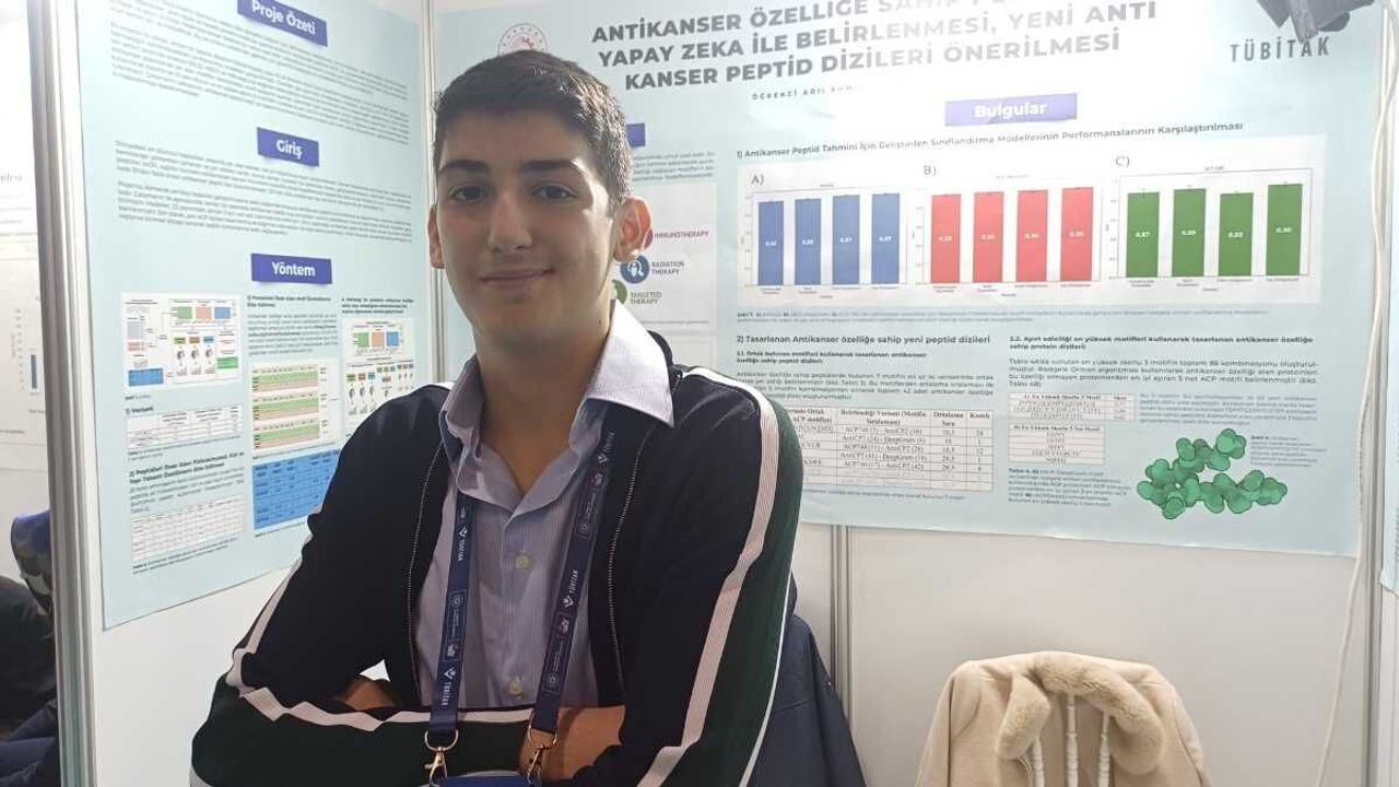 Kayseri’de 17 yaşındaki lise öğrencisinden kanser için dikkat çeken tedavi