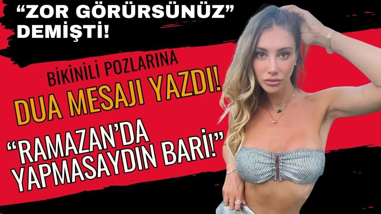 Şeyma Subaşı yine duramadı: Bikinili pozlarını paylaşıp dua okudu!