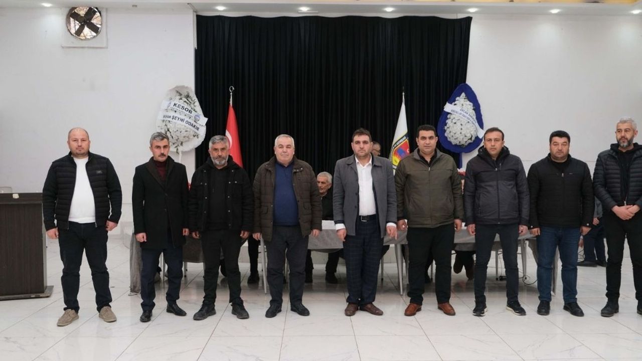 Pınarbaşı Şoförler Odası’nda Cevdet Uslu yeniden başkan seçildi
