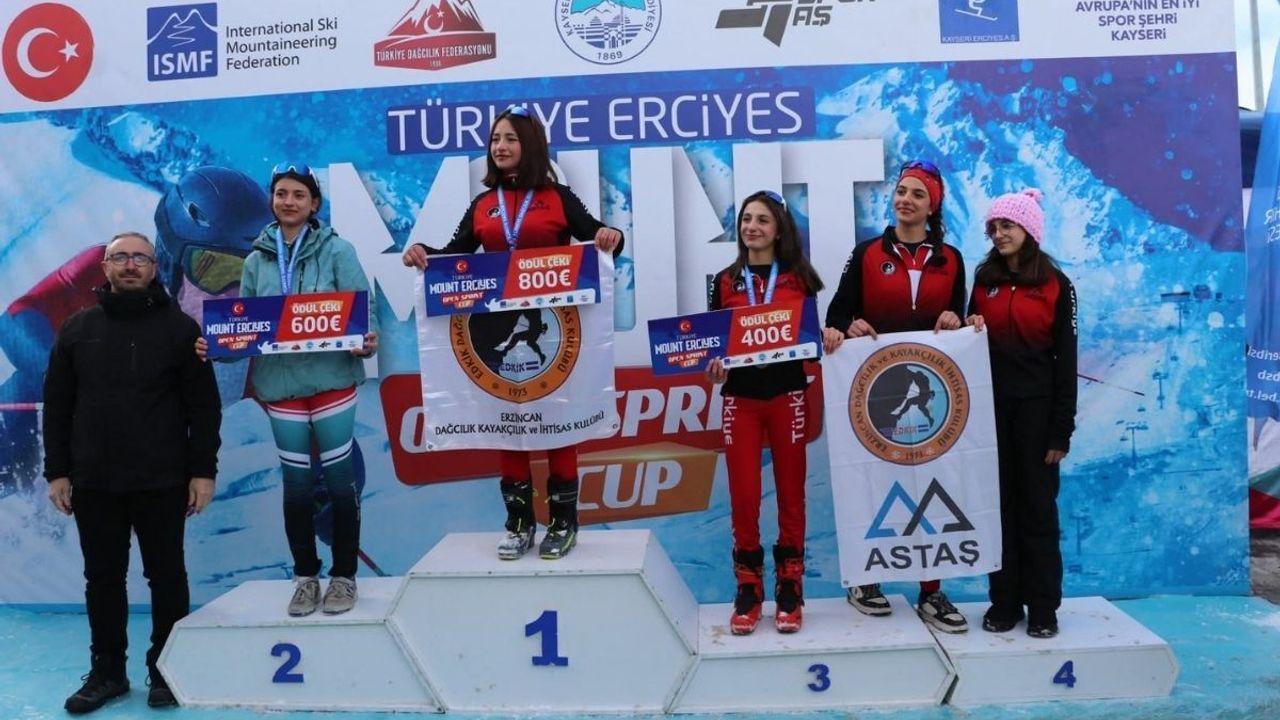 Erciyes Dağı’nda Türkiye Open Sprint Cup Dağ Kayağı Türkiye Şampiyonası tamamlandı