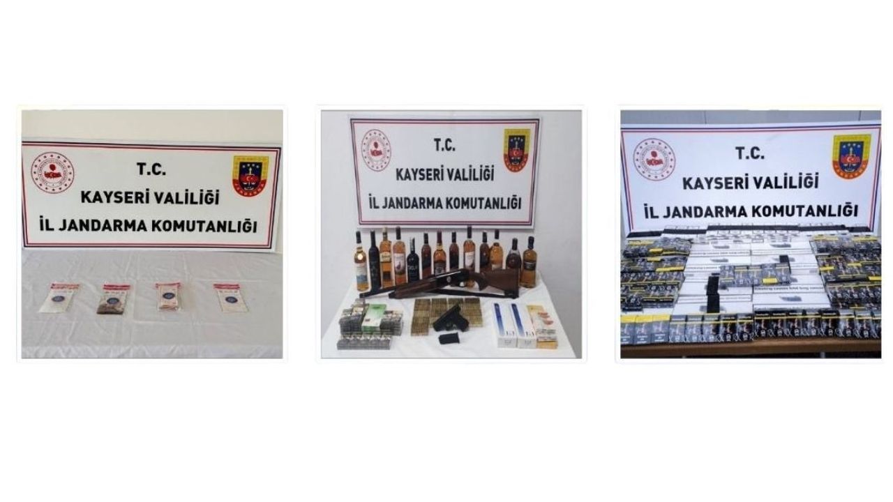 Kayseri’de kaçakçılık ve uyuşturucuya darbe: 53 Gözaltı