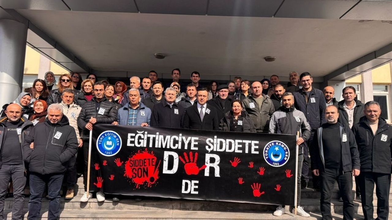 Kayseri’de eğitimcilerden öğretmen cinayetine sert tepki