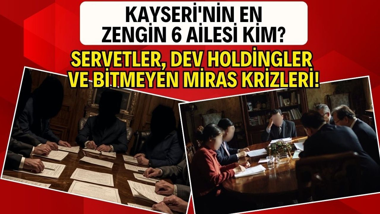 Kayseri'nin en zengin 6 ailesi kim? Servetler, dev holdingler ve bitmeyen miras krizleri!