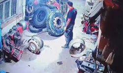 Patlayan Kamyon Lastiği Ortalığı Savaş Alanına Çevirdi