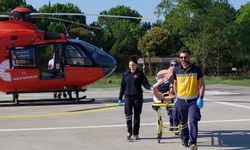 Kalp Krizi Geçiren Yaşlı Adamın Yardımına Ambulans Helikopter Yetişti