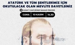 Zafer Partisi'nden Atatürk'ü Anma Etkinlikleri: Hunat Caminde Atamız İçin Mevlit Okutulacak