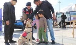 Deprem Bilgilendirmesinde Jandarma Köpekleri İlgi Odağı Oldu