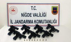 Niğde'de 11 Ruhsatsız Tabanca Ele Geçirildi