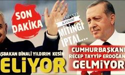 Erdoğan Kayseri'ye gelmiyor. İşte nedeni!