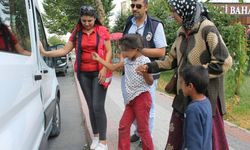 Yakalanan çocuk dilenciler ailelerine teslim ediliyor 