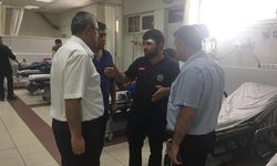 Ambulans sürücüsüne kasklı saldırı