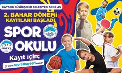 Kayseri'de Spor AŞ'nin 2'nci Bahar Dönemi Kayıtları Başladı