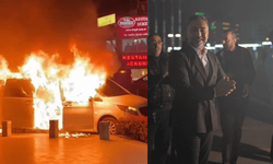 VIP Makam Minibüsü Yanarken Başkan Adayı Halay Çekti
