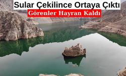Sular Çekilince Ortaya Çıktı! Gören Hayran Kaldı!