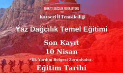 Kayseri'de Yaz Dağcılık Kursu Düzenleniyor