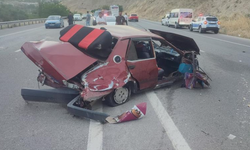 Kayseri Yolunda Kaza! Araç Karşı Şeride Geçti