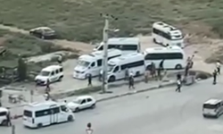 Dolmuşçular Birbirine Girdi! Polis Ateş Açtı İşte O Görüntüler...