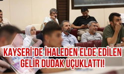 Kayseri’de İhaleden Elde Edilen Gelir Dudak Uçuklattı!