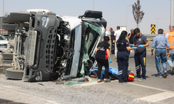 Kayseri’de Beton Mikseri Devrildi! 1 Ölü