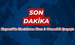 Kayseri'de 3 Otomobil Çarpıştı! Yaralılar Var