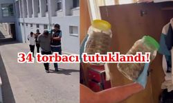34 Torbacı Ve Kilolarca Uyuşturucu Yakalandı!