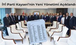 İYİ Parti Kayseri’nin Yeni Yönetimi Açıklandı!