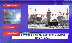 Kayserililer dikkat! Buzlanma ve don olacak! (12 Ocak Pazar)
