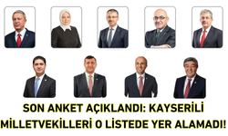 Son anket açıklandı: Kayserili milletvekilleri o listede yer alamadı!