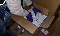 Kayseri'de 250 bin dal makaron ele geçirildi