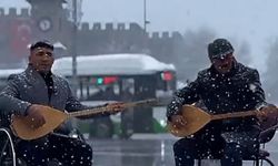 Kayseri Valisi Gökmen Çiçek kayıtsız kalmadı! karakış sanata engel olamadı