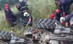 Tarlada feci kaza: Devrilen traktörün altında can verdi!