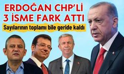 Erdoğan CHP'li 3 isme fark attı! Sayılarının toplamına bile yetişemediler