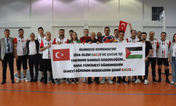 Kayseri Şehir Hastanesi’nin turnuvasında dikkat çeken pankart!