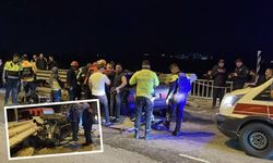 Kayseri yolunda korkutan kaza! Tofaş otomobil bariyere ok gibi saplandı