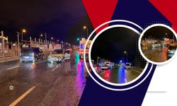 Tramvay durağında panik anları: Araç son sürat daldı!
