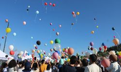 Kayseri’de minik yüreğe büyük destek! Balonlar kanseri yenen Deniz'in zaferi için uçtu!